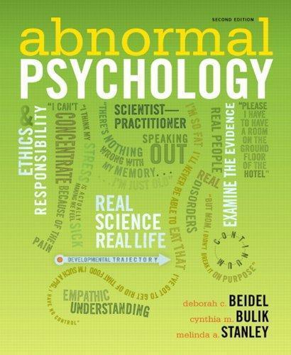 Abnormal Psychology 2Nd Edition