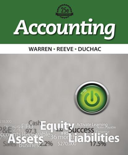 Accounting 25Th Edition