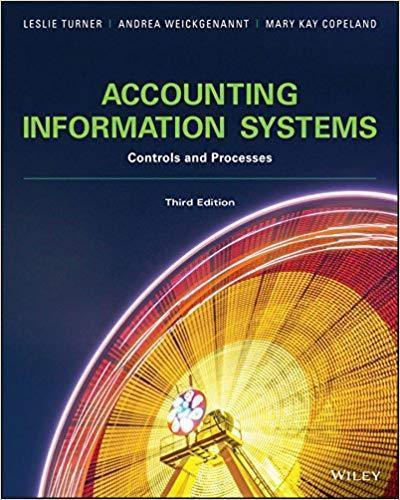 Accounting Information Systems The Processes And Controls 3Rd Edition