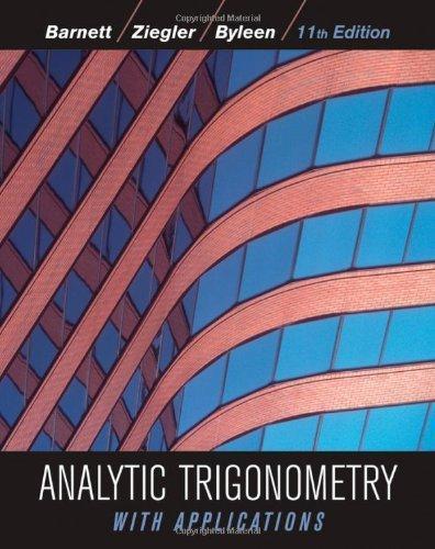 Analytic Trigonometry With Applications 11Th Edition