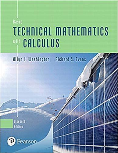Basic Technical Mathematics With Calculus 11Th Edition