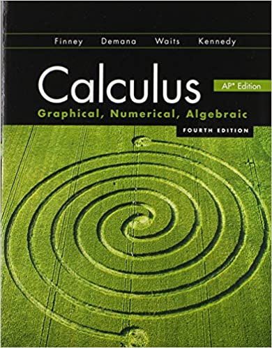 Calculus Graphical Numerical Algebraic 4Th Edition