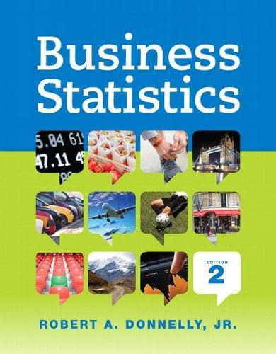 Donnellys Business Statistics 2nd Edition
