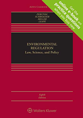 Environmental Regulation Law Science and Policy 8th Edition by Robert V Percival
