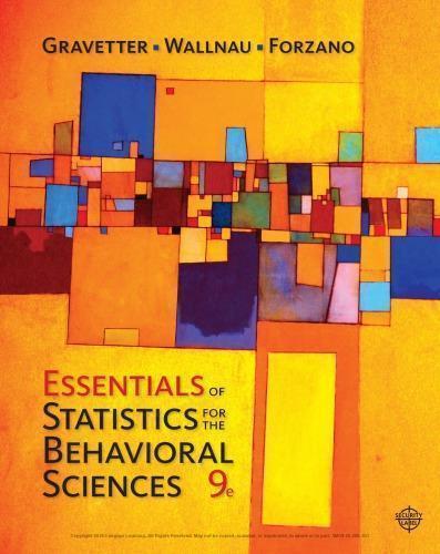 Essentials Of Statistics For The Behavioral Sciences 9Th Edition