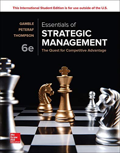 Essentials of Strategic Management: The Quest for Competitive Advantage 6th edition