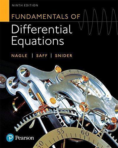 Fundamentals Of Differential Equations 8Th Edition