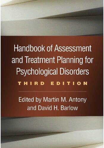 Handbook Of Assessment And Treatment Planning For Psychological Disorders 3Rd Edition