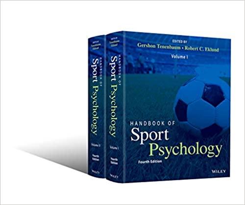 Handbook Of Sport Psychology 2 Volume Set 4Th Edition