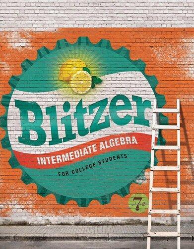 Intermediate Algebra For College Students Robert F Blitzer 7Th Edition