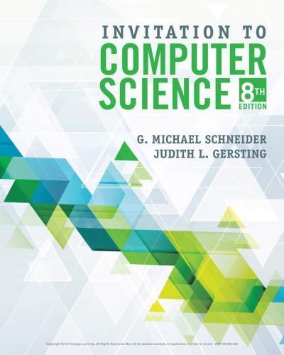 Invitation To Computer Science 8Th Edition