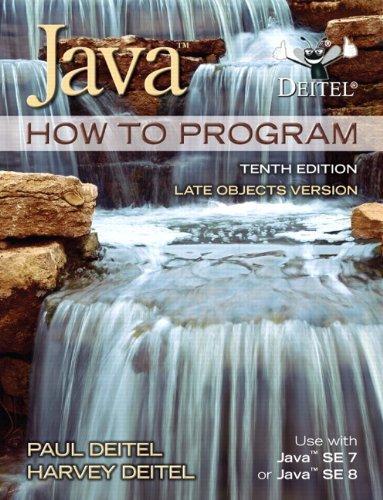 Java How To Program Late Objects Version 10Th Edition