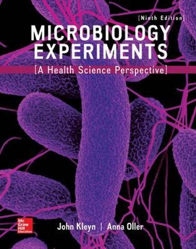 Microbiology Experiments: A Health Science Perspective 9-edition