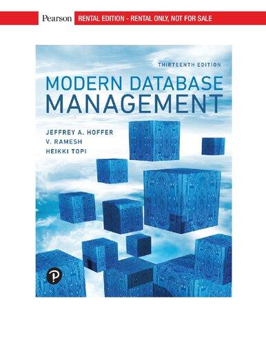 Modern Database Management 13Th Edition