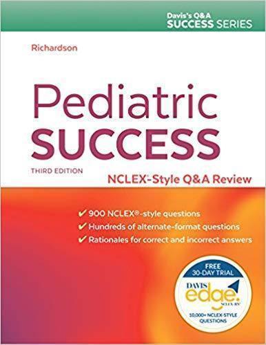 Pediatric Success Nclex Style Q A Review Q A Success 3Rd Edition