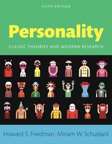 Personality Classic Theories And Modern Research 6Th Edition