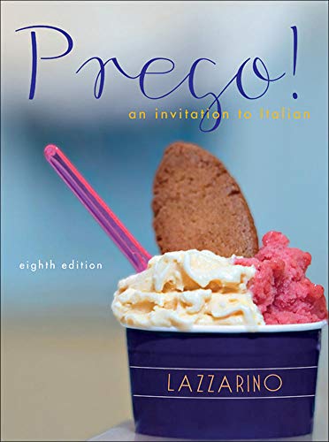 Prego! an Invitation to Italian – 8th Edition