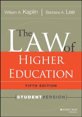 The Law of Higher Education – 5th Edition