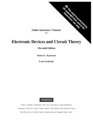Instructors Solution Manual Electronic Devices and Circuit Theory – Robert L. Boylestad, Louis Nashelsky