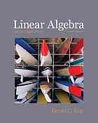 Linear algebra and its applications – David C Lay
